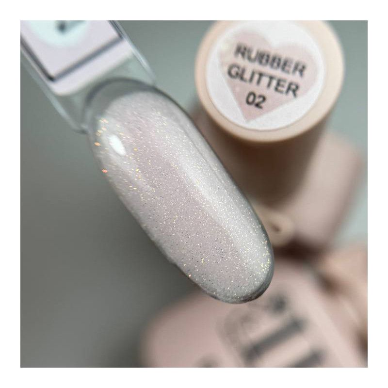 BASE RUBBER GLITTER 02 IB 10ML - Imagen 3
