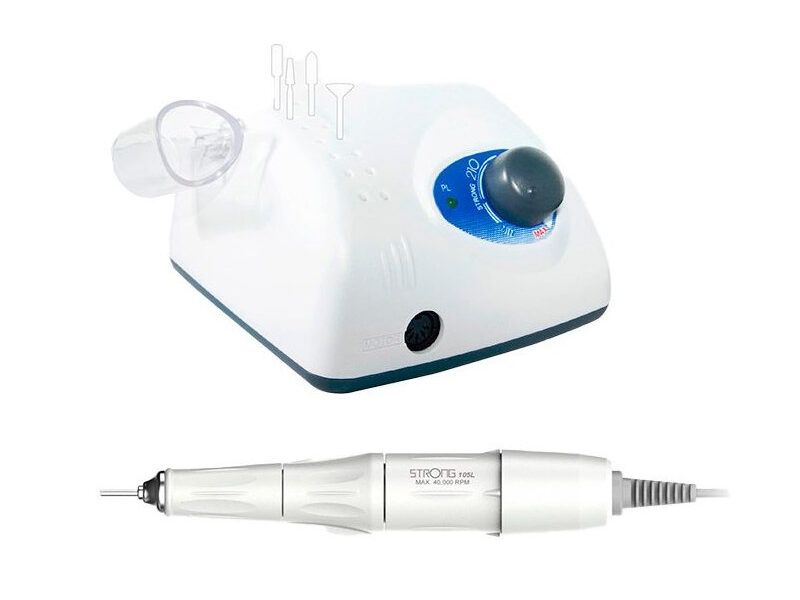Torno para manicura STRONG 210 micromotor mago blanco